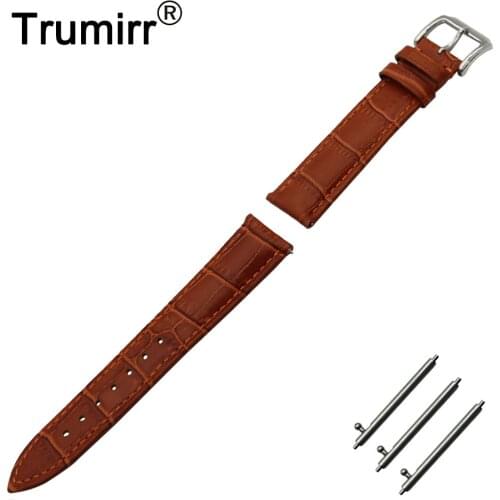 18mm First Layer Genuine Leather Watch Band Quick Release Strap for Withings Activite / Steel / Pop Link Wrist Belt Bracelet