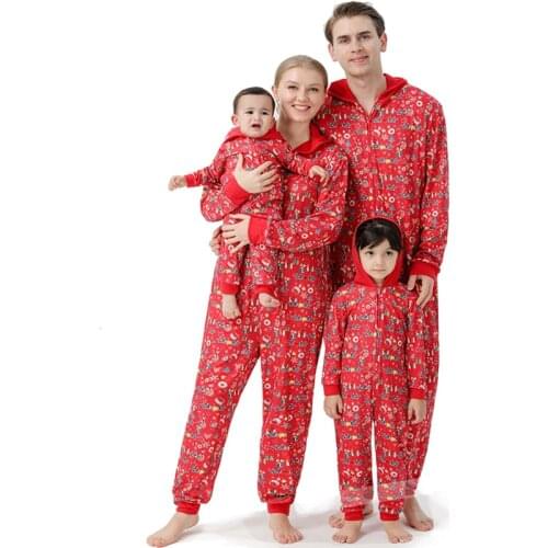 Christmas Clothes Family Matching Outfits 2021 Father Son Romper Baby Mother Daughter Clothes Family Looking Jumpsuit Pajamas