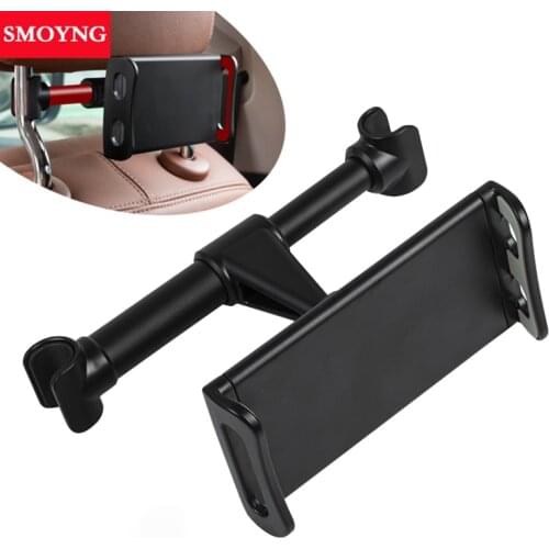 SMOYNG Car Back Seat Headrest Tablet Phone Mount Holder Stand Ajustable Support For 4-11 Inch iPhone iPad Pro 11