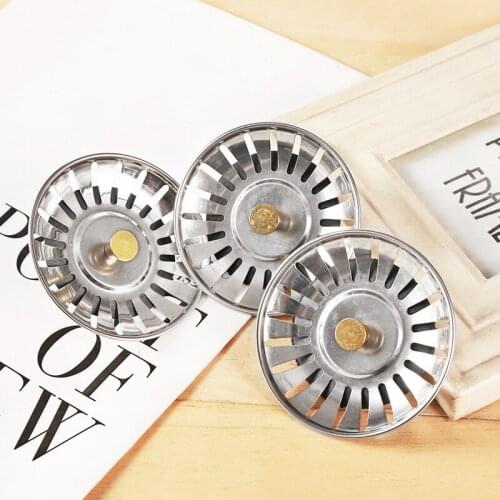 Bathroom Sink Strainer Stainless Steel Colanders Pool Bathtub Hair Catcher Stopper Waste Sink Filter Plug Kitchen Sink Tools