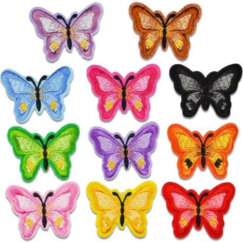 Butterfly Embroidered Patch Cosmic for Clothing Iron Sewing Applique Shoes Bags Stickers Badge DIY Patch for Jeans Jackets