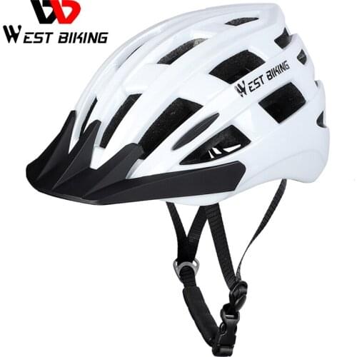 WEST BIKING Bicycle Helmet Ultralight Integrally-mold Sports Safely Cycling Cap Adjustable Head Size Men Women MTB Bike Helmet