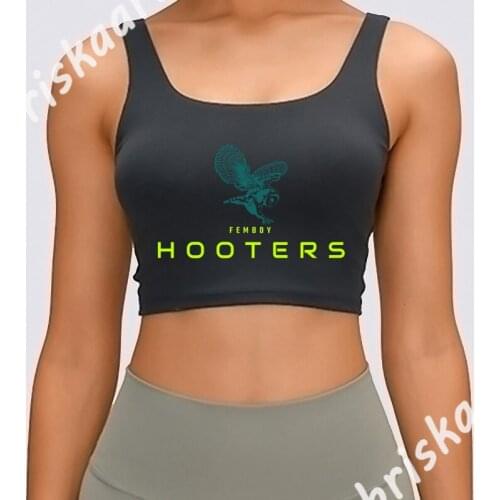 Femboy Hooters Clothing Flying Owl Graphic Tank Top Sexy Building Round Neck Print Tops Spring Basic Solid Gift Vest