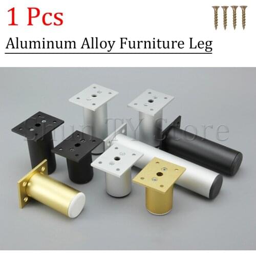 1Pcs 80-300mm Modern Style Furniture Legs Adjustable Aluminum Alloy Furniture Legs For Chair Cabinet Bed Coffee Table tv stands