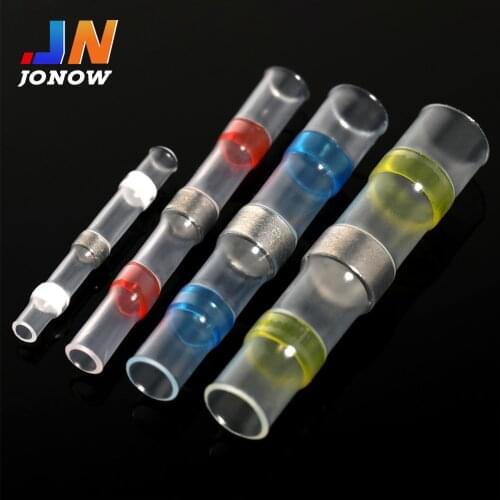 10/50 PCS Solder Seal Wire Connectors - Heat Shrink Solder Butt Connectors - Solder Connector Kit - Automotive Marine Insulated
