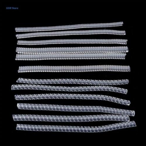 10 Pcs/Pack Transparent Spiral Tightener Ring Size Adjuster Reducer Resizing Tool for Jewelry Guard XX9D