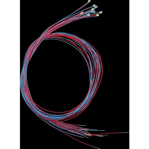 10x DIY Red LED Light with Wire for Crafts Park Soldier Military Model