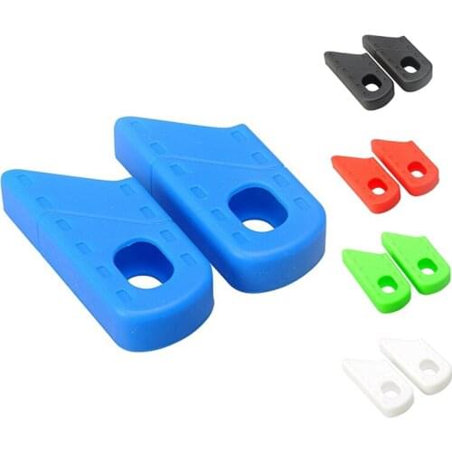 2PCS Universal Bicycle Fixed Gear Rubber Crankset Crank Protector Cover Case MTB Road Bike Crank Arm Boot Sleeve