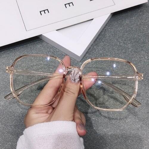2021 Trends Office Anti Blue Light Oversized Glasses Computer Women Blue Blocking Gaming Big Size Men Eyeglasses Frame
