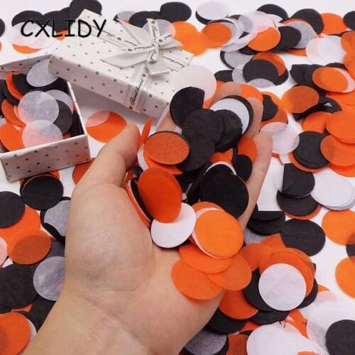 30g Halloween Party Supplies Halloween Theme Confetti Festival Confetti Party Atmosphere Layout Black Orange Confetti qq110