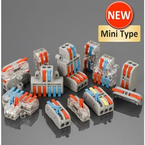 5/10pcs/Lot SPL 62 42 Splitter Electric Cable Mini Fast Pin Wire Connector for Led Lighting Push-in Conductor Terminal Block