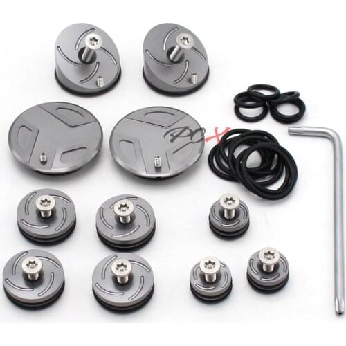 Motorcycle Accessories Frame Hole Cover Caps Plug Decor For BMW R 1200GS R 1200 GS R1200GS LC Adventure 2013-2017 Frame Cap Set