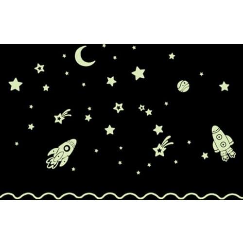 Glow In The Dark Stars Wall Stickers Noctilucent Sticker Baby Room Stickers Decoration Home Decals Luminous Fluorescent KC1256