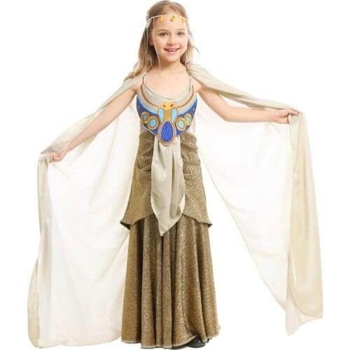 Halloween Costumes Girl Ancient Egypt Egyptian Pharaoh Cleopatra Prince Princess Costume for Children Kids Cosplay