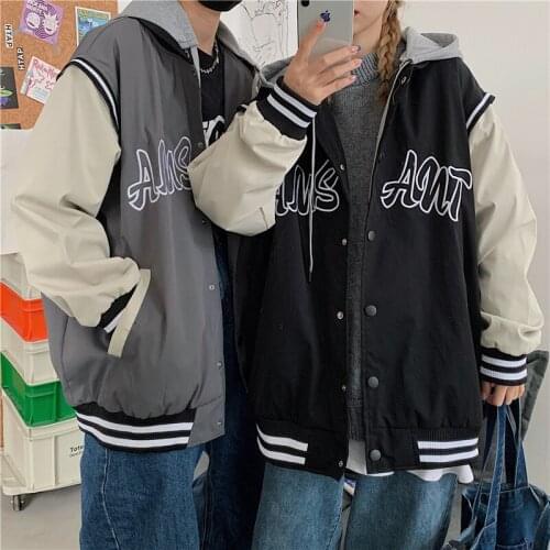 2021 New Street Retro Embroidery Baseball Uniform Jacket Men And Women Trendy Brand Hip-hop Loose Wild Casual Couples Jacket
