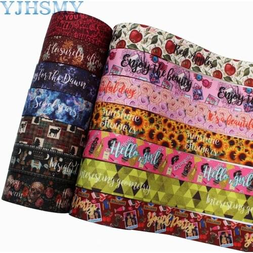 L-20817-820,1",10yards Halloween series Cartoon grosgrain ribbons,bow cap accessories Halloween party Gift wrap DIY handmade