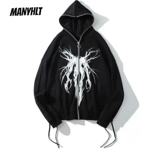 MANYHLT Men's Zip Hoodies