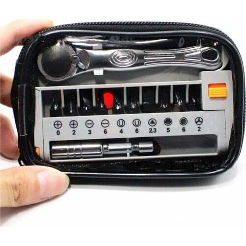 Disassemble Ratchet Wrench Set, Portable Mini Multifunctional Phillips Screwdriver Bike Repair Tool