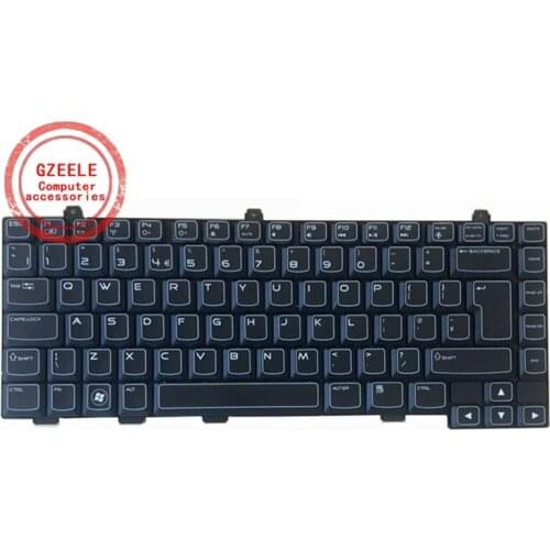 GZEELE New for Alienware M14x R2 R1 PK130ML1A00 NSK-AKV01 0VPP86 UK backlit Keyboard
