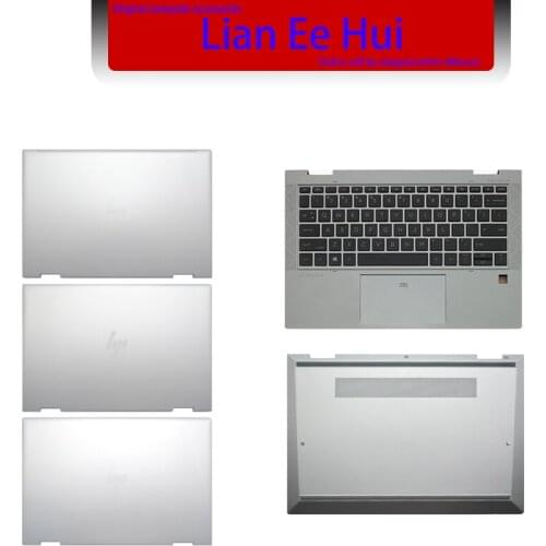 Original New For HP ZBOOK X360 830 G7 Back Cover/Palmresr keyboard Cese/Bottom Base Case 6070B1716101 Sliver