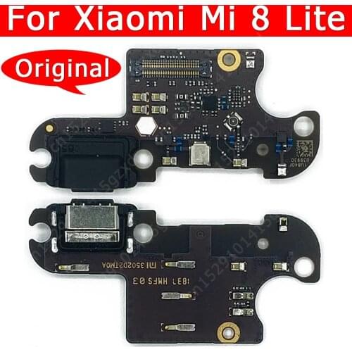Original USB Charge Board For Xiaomi Mi 8 Lite Mi8 8Lite Charging Port Connector Mobile Phone Accessory Replacement Spare Parts
