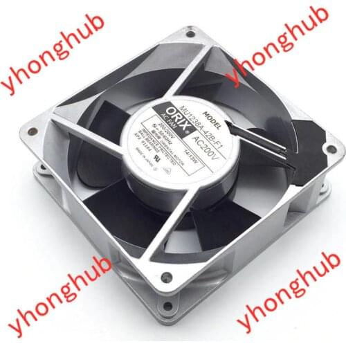 ORIX MU1238A-42B-F1 AC 200V 14W 120x120x38mm Server Cooling Fan