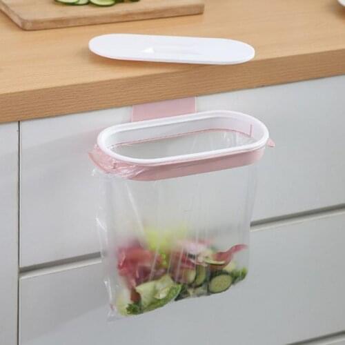 Kitchen Cabinet Door Hanging Trash Bag Rack Cupboard Drawer Rubbish Organizer Holder Home Living Room Garbage Bin Bag Rack
