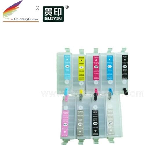 RCE-157) refillable refill ink cartridge for Epson Stylus Photo R3000 3000 T157 T157120 T157220 T157320 T157420 T157520 T157620