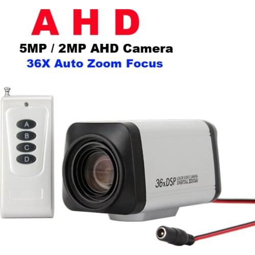 SMTKEY Wireless Remote control 36x 5MP AHD Auto Focus ZOOM BOX Camera for 5MP ahd dvr option 2MP AHD Camera