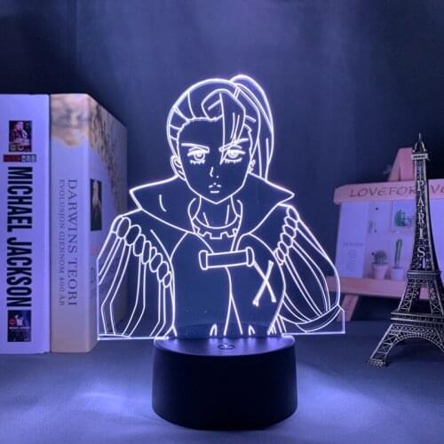 The Seven Deadly Sins Jericho Led Night Light for Home Bedroom Decor Manga Nightlight Anime Gift Table 3d Lamp Jericho Gadget