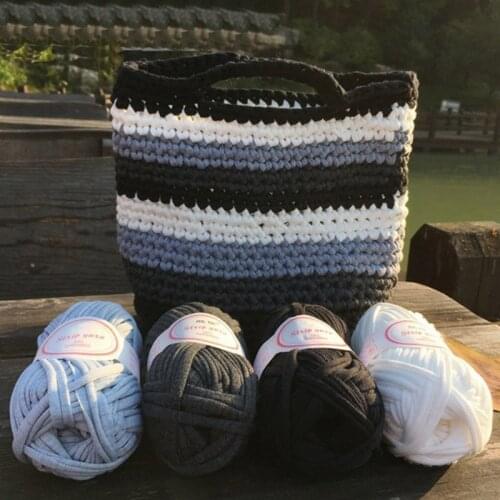1 Pcs Hand-knit Rugs Woven Thread Crocheted Basket Blanket 100g Braided Rope DIY Yarn B99