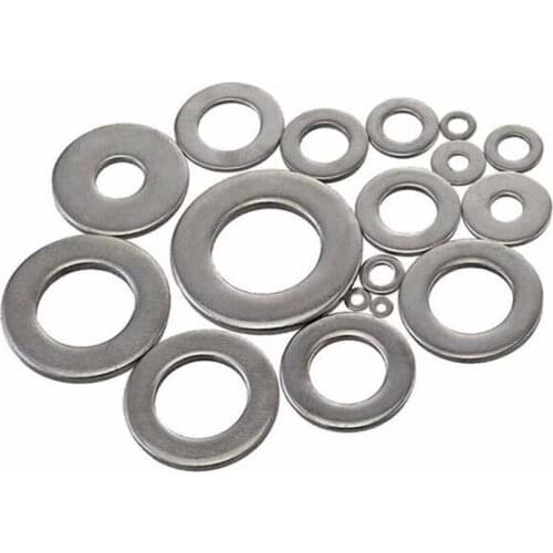 10pcs M18 M20 Stainless Steel Flat Washer Plain Wash Insulation Gasket Metal Gasket Screw Gasket