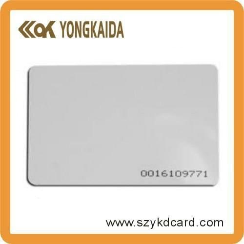1000pcs/lot 125Khz EM4100 TK4100 RFID Contactless ID Smart card with ID Number card for Inkjet Printer for Access Control System