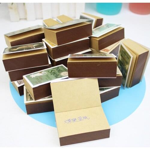 140sheets/pack Matchbox Note paper Sticky Notes Index Memo Pad Bookmarks Cute Scheduler Paper Stickers Kids Stationery