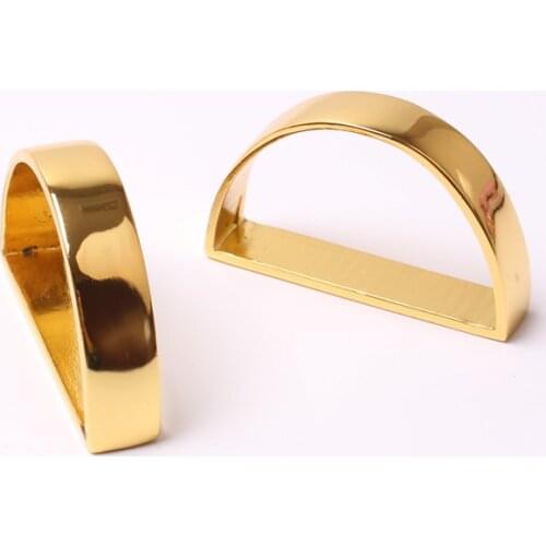 30pcs Simple metal D-ring napkin ring cloth ring napkin buckle