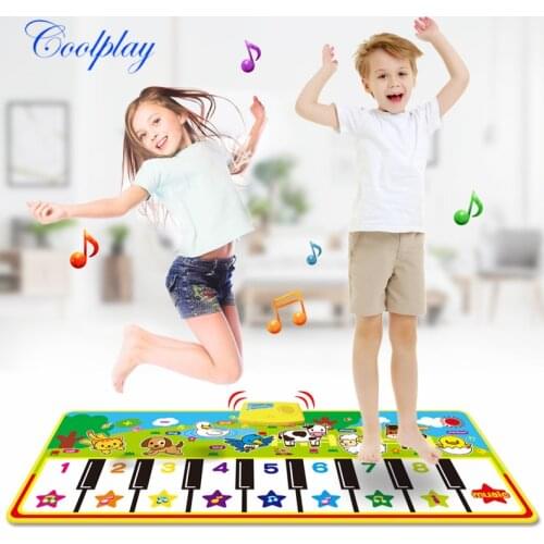 4 Types Electronic Musical Mat Farm Animal Sound Baby Piano Play Carpets Musical Instrument Toy Educational Toys for Kids Gift