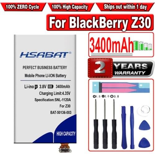 HSABAT Z30 3300mAh Battery for BlackBerry Z30 BAT-50136-003 Batteries