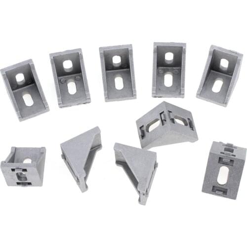 10pcs 3030 System Aluminium Angle Code Nut Hole Support T-slot 2835 Triangular Frame for Connecting the Flow Profile