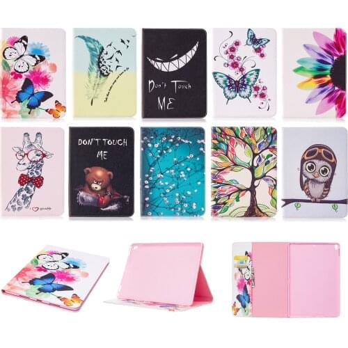 Bear giraffe pattern pu leather Flip Stand Case for Apple iPad pro 10.5" Tablet Case Smart Cover For Apple iPad Pro 10.5'' 2017