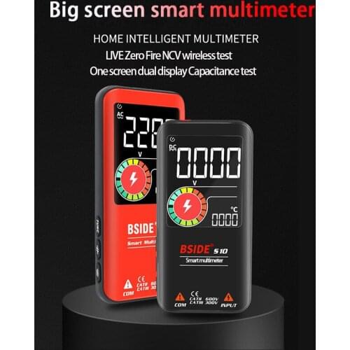 Multimeter Digital 9999 Counting 3.5 Inch Capacitance Diode Meter NCV Ohm Automatic multimetro Smart Tester Electrician Tool