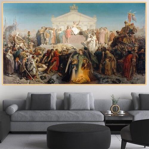 Citon Jean-Leon Gerome《The age of Augustus, the Birth of Christ》Canvas Oil Painting World Famous Artwork Decor Home Decoration