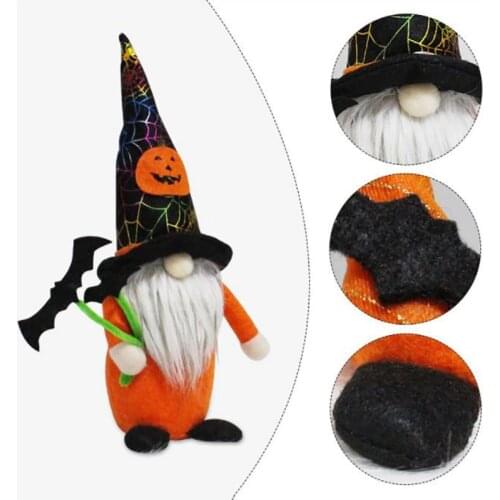 Halloween Long Hat Dwarf Doll Creative Faceless Doll Home Decoration Desktop Ornaments