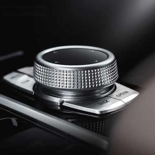 For BMW X3 G01 X45 series G30 G38 For iDrive Car Multimedia Button Cover Trim Knob Sticker for NBT Controller Chrome Button