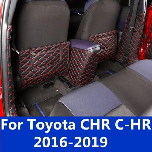 For Toyota CHR C-HR 2016-2019 seats care back seat protector Rear Seat Anti-Kick Pad Seat cover Automotive interior Modified