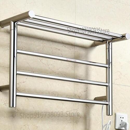Electric towel rack 304 stainless steel household heating drying rack bathroom towel rack