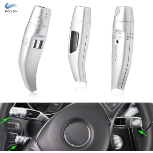 For Mercedes Benz CLA GLC C E S Class W205 W213 ABS Chrome Wiper Shift lever Cruise Covers Frame Stickers kit Trim