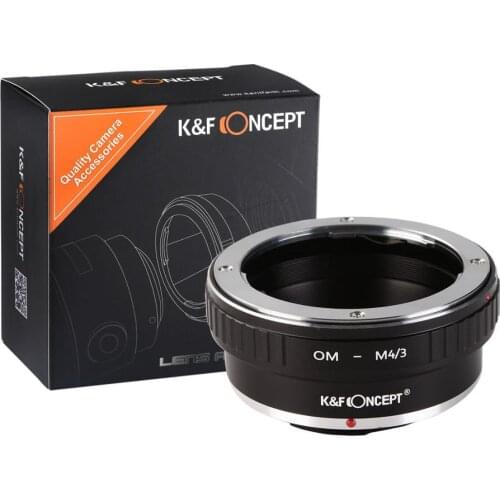 K&F Concept adapter for OM mount lens to Micro 4/3 Camera Body for Olympus Panasonnic G1/G2/GF1 M43 E-P1/E-P2/E-PL1