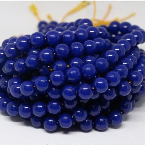 5mm 6mm 8mm 10mm dark blue fuax resin beeswax loose round spacers beads fit diy necklace bracelets jewelry making 15inch B45