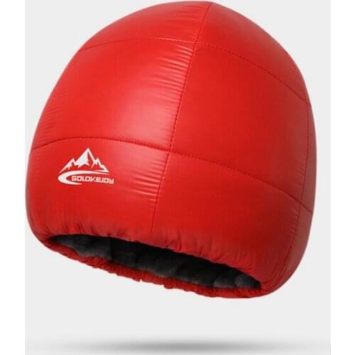 Men Women Winter Outdoor Waterproof Windproof Ear-cap Thermal Fleece Lined Down Skull Beanie For Cycling Ski Hiking Campingve