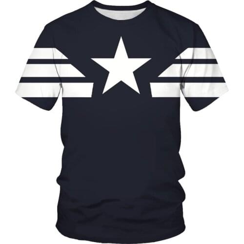 2021 summer fashion iron cavalry magic weapon 3D mens printed pattern cool short-sleeved casual T-shirt top